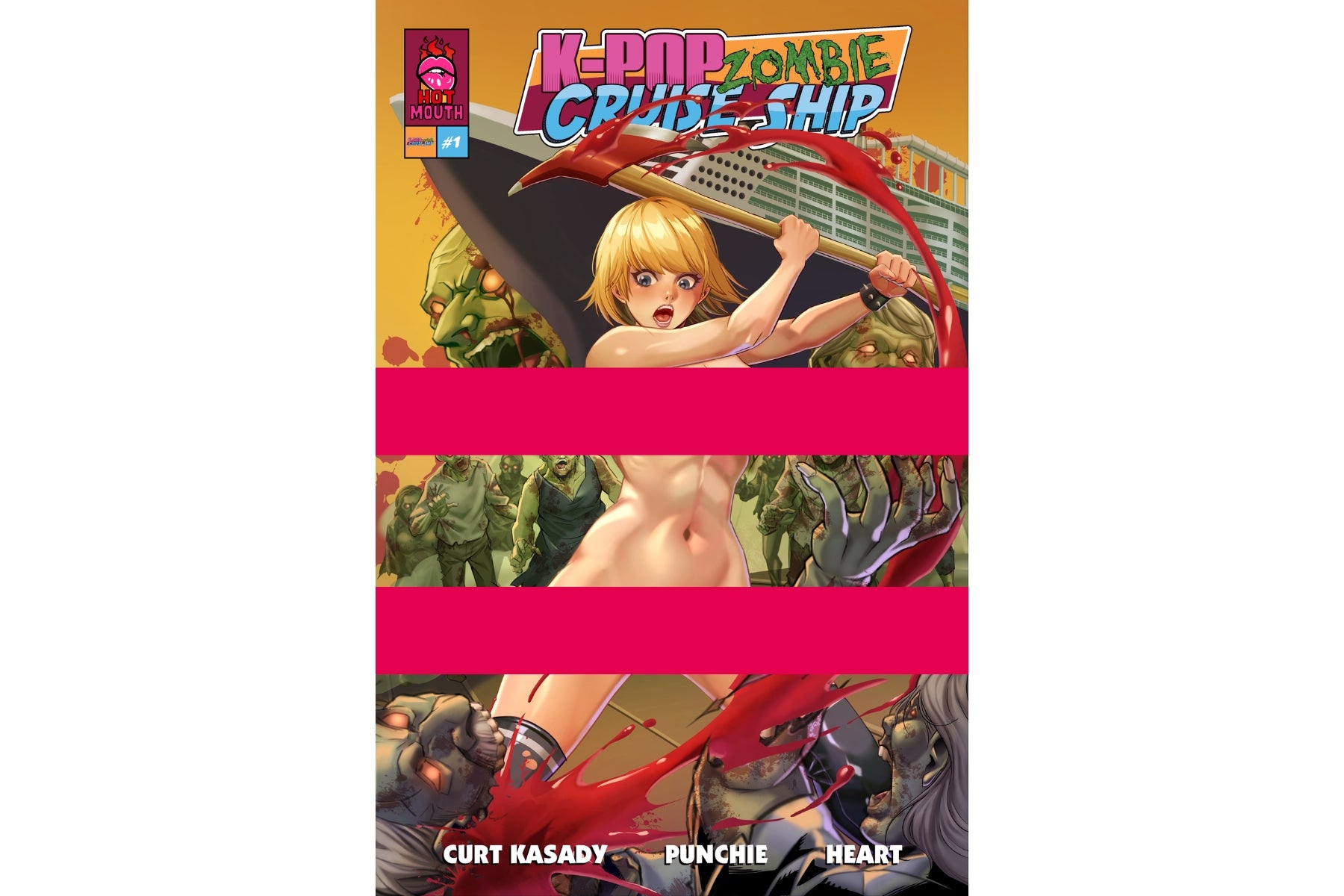 K-Pop Zombie Cruise Ship #1 - COVER A (Heart)