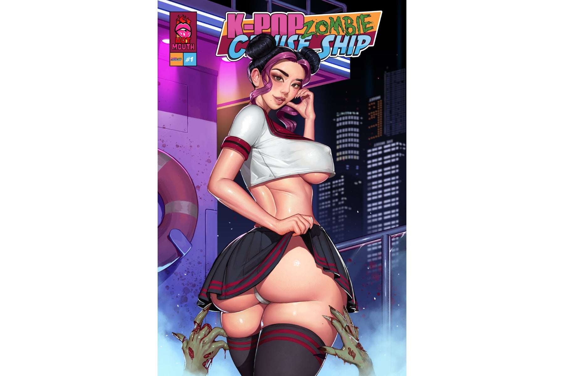K-Pop Zombie Cruise Ship #1 - COVER B (Dravacus)